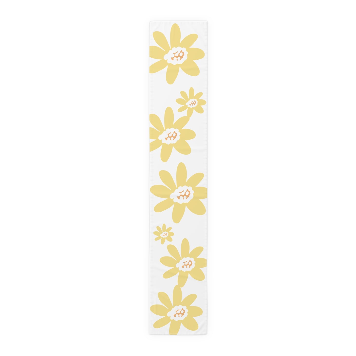 Charming Yellow Daisy Floral Table Runner, Yellow Flower Decor, Dining Table Accessory, Spring Table Decoration, Perfect for Weddings