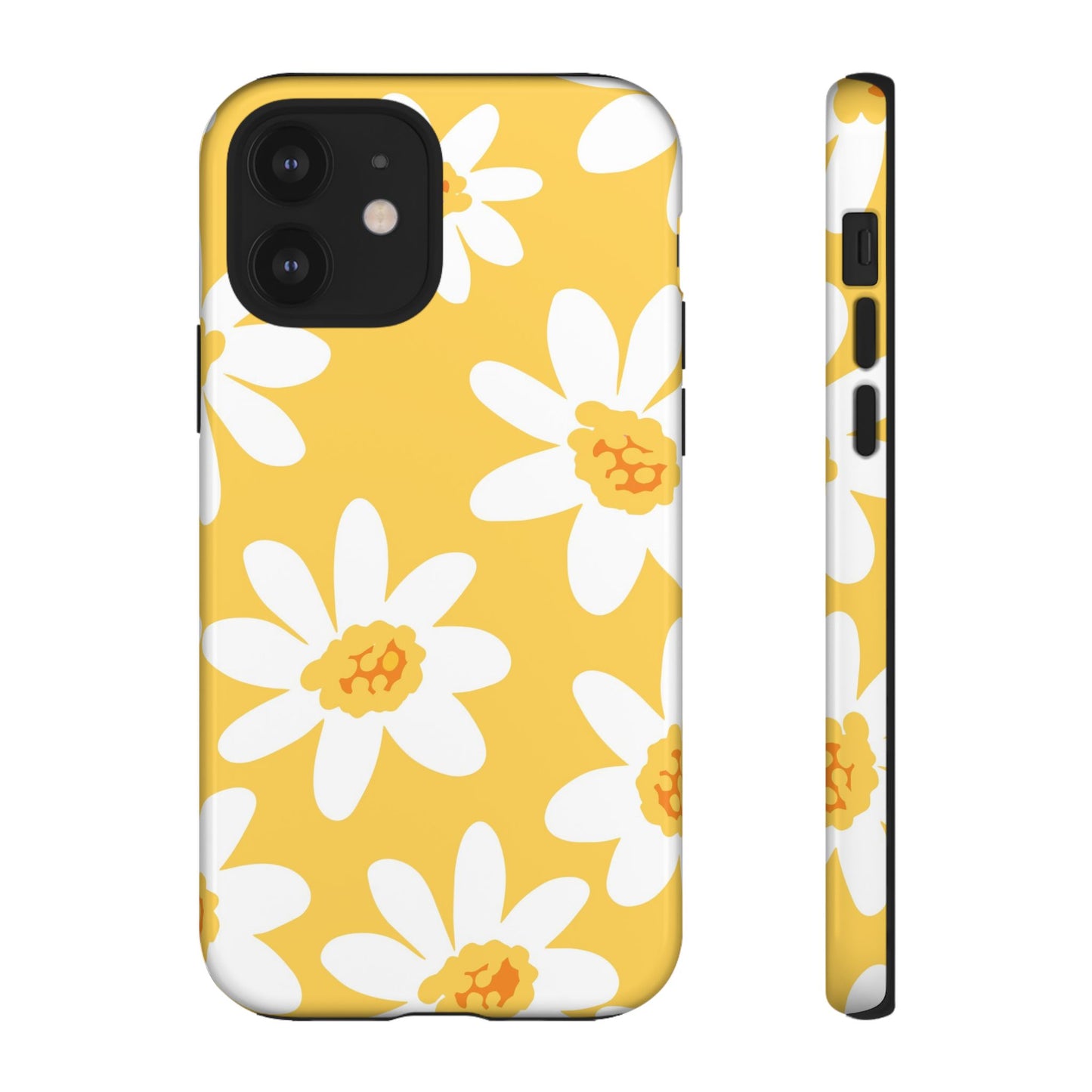 Yellow Daisy Phone Case, Floral Phone Cover, Tough Case, Summer Vibe Accessory, Gift for Nature Lovers, Bright Floral Design