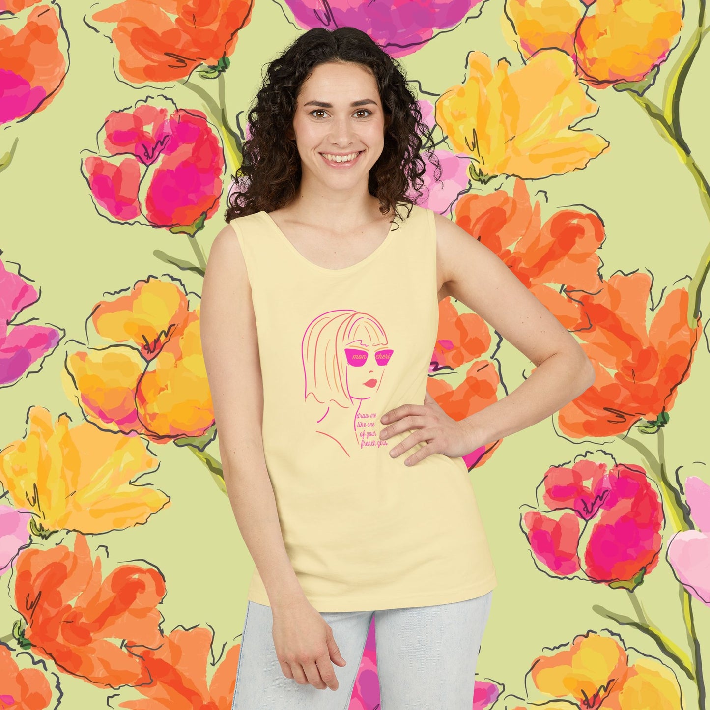 French Tank Top- "Draw me like one of your French girls."