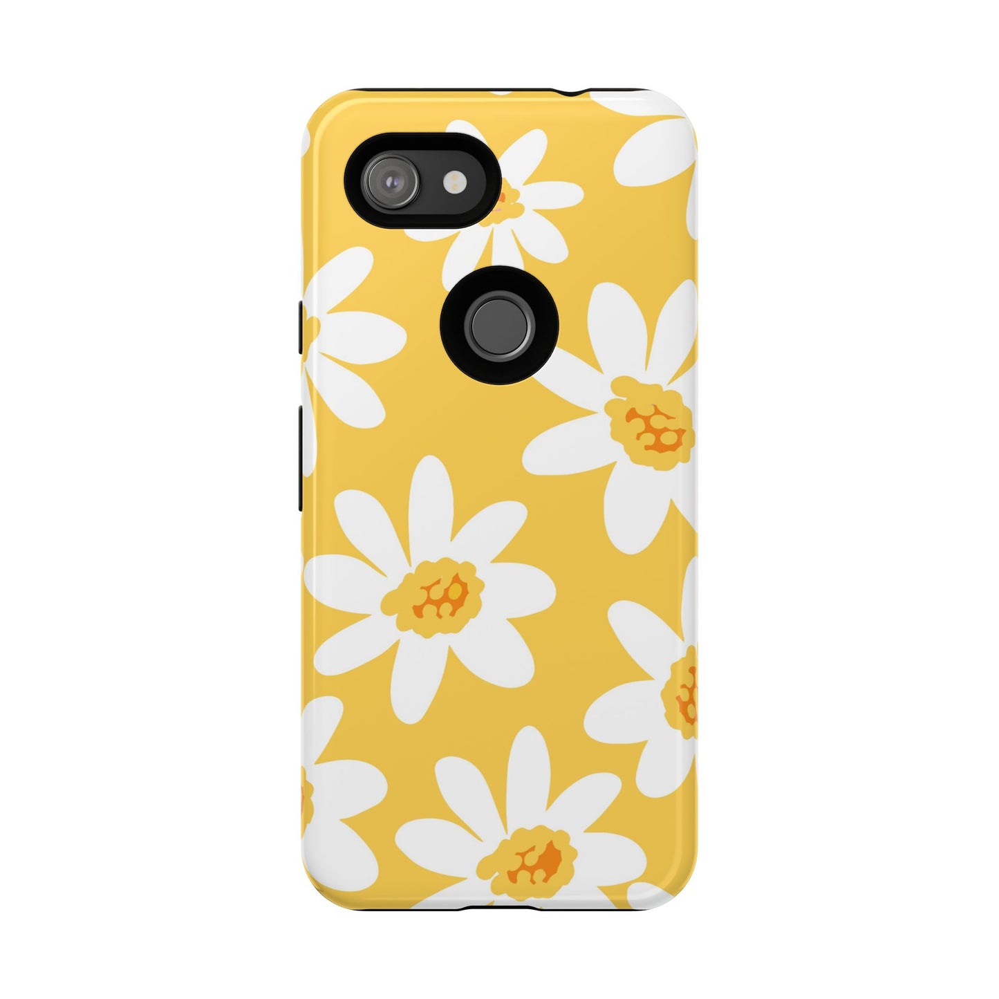 Yellow Daisy Phone Case, Floral Phone Cover, Tough Case, Summer Vibe Accessory, Gift for Nature Lovers, Bright Floral Design