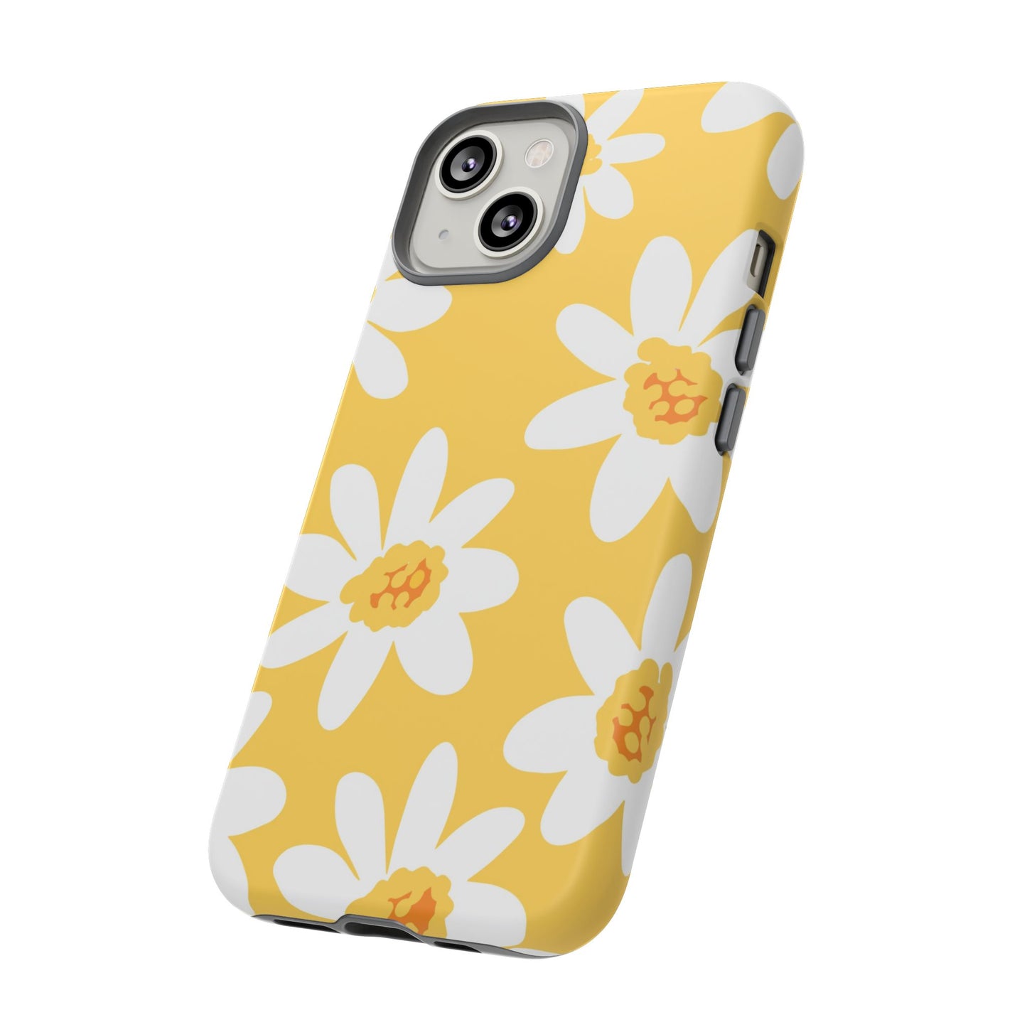 Yellow Daisy Phone Case, Floral Phone Cover, Tough Case, Summer Vibe Accessory, Gift for Nature Lovers, Bright Floral Design