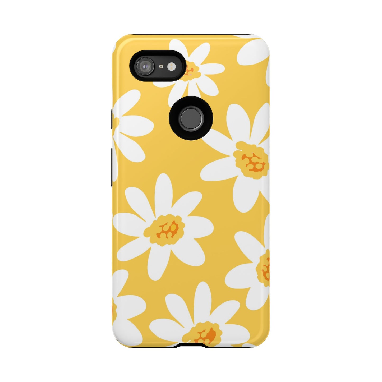 Yellow Daisy Phone Case, Floral Phone Cover, Tough Case, Summer Vibe Accessory, Gift for Nature Lovers, Bright Floral Design