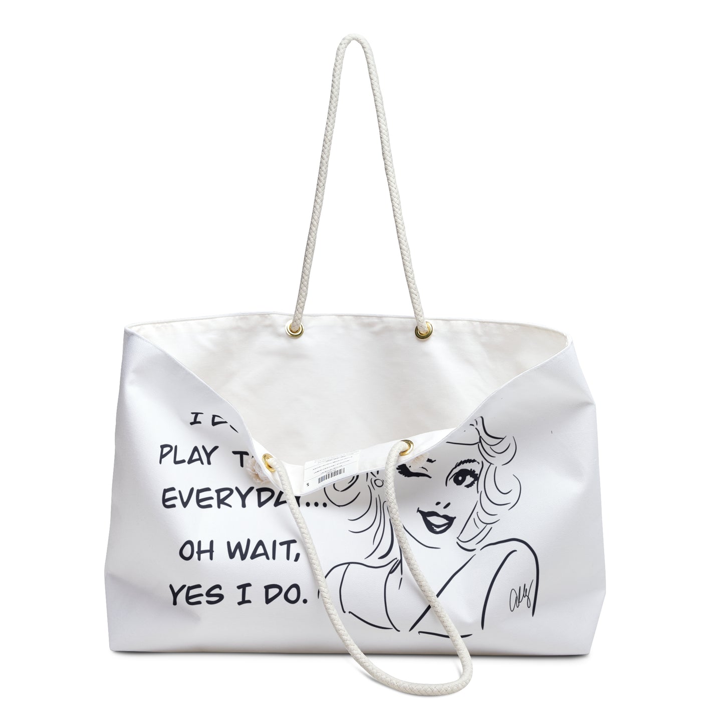Tennis Weekender Bag — "I Don't Tennis Everyday... Oh Wait, Yes I Do" Travel Tote