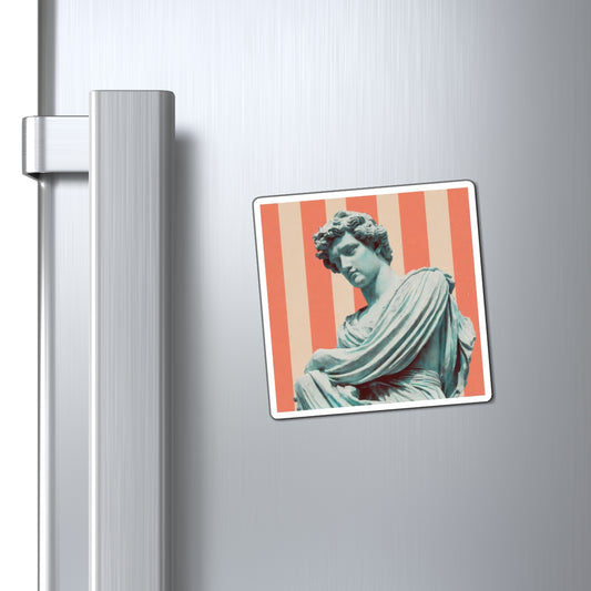 Vintage Statue Magnet, Classical Art Decor, Home Fridge Magnet, Gift for Art Lovers, Retro Aesthetic