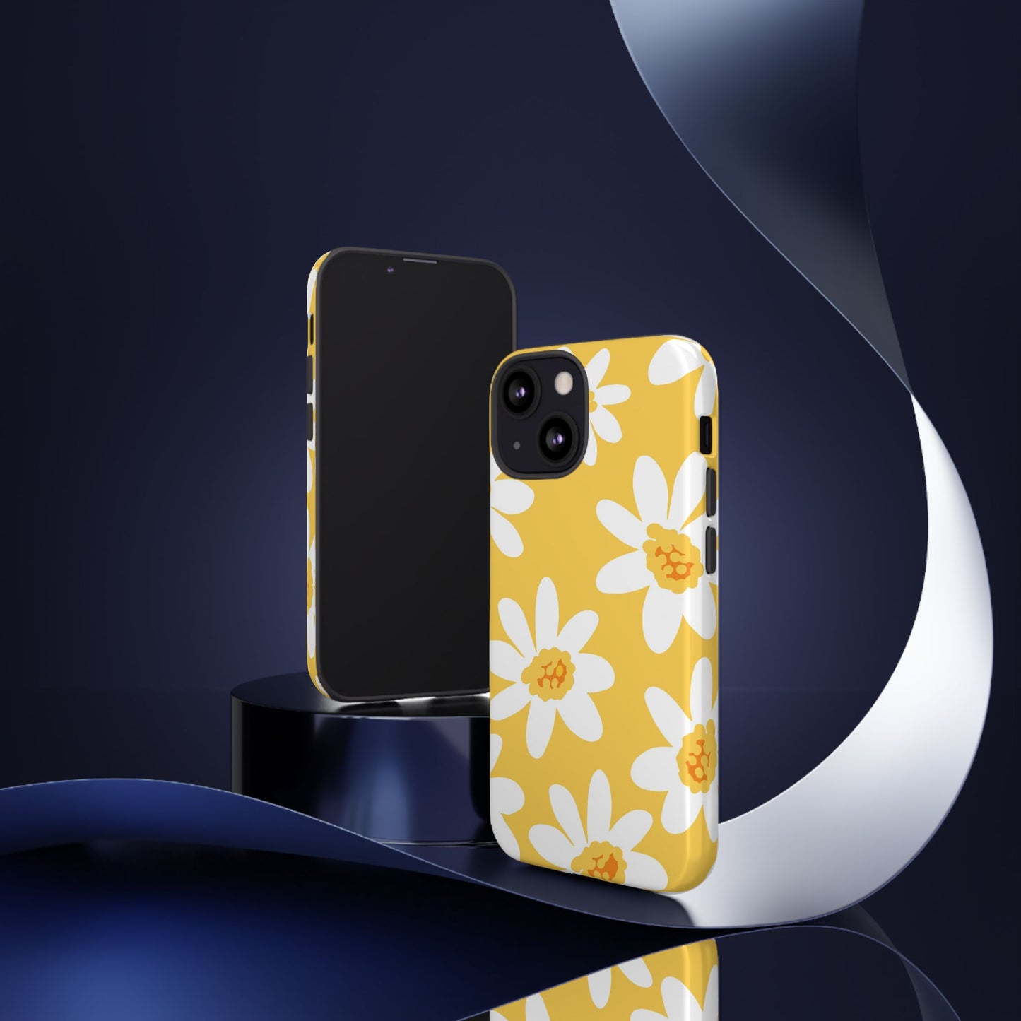 Yellow Daisy Phone Case, Floral Phone Cover, Tough Case, Summer Vibe Accessory, Gift for Nature Lovers, Bright Floral Design