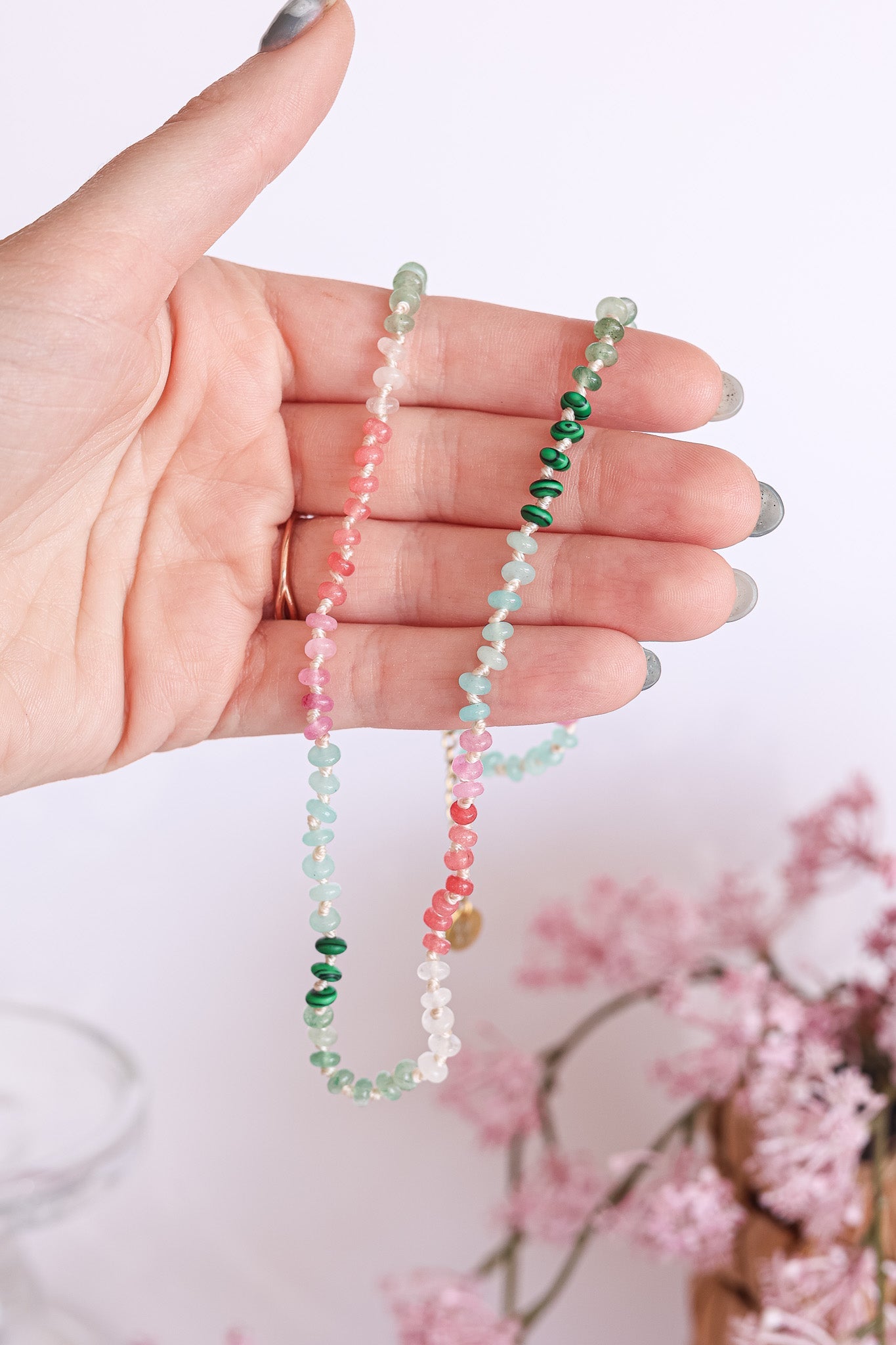 Watermelon Sugar Beaded Necklace