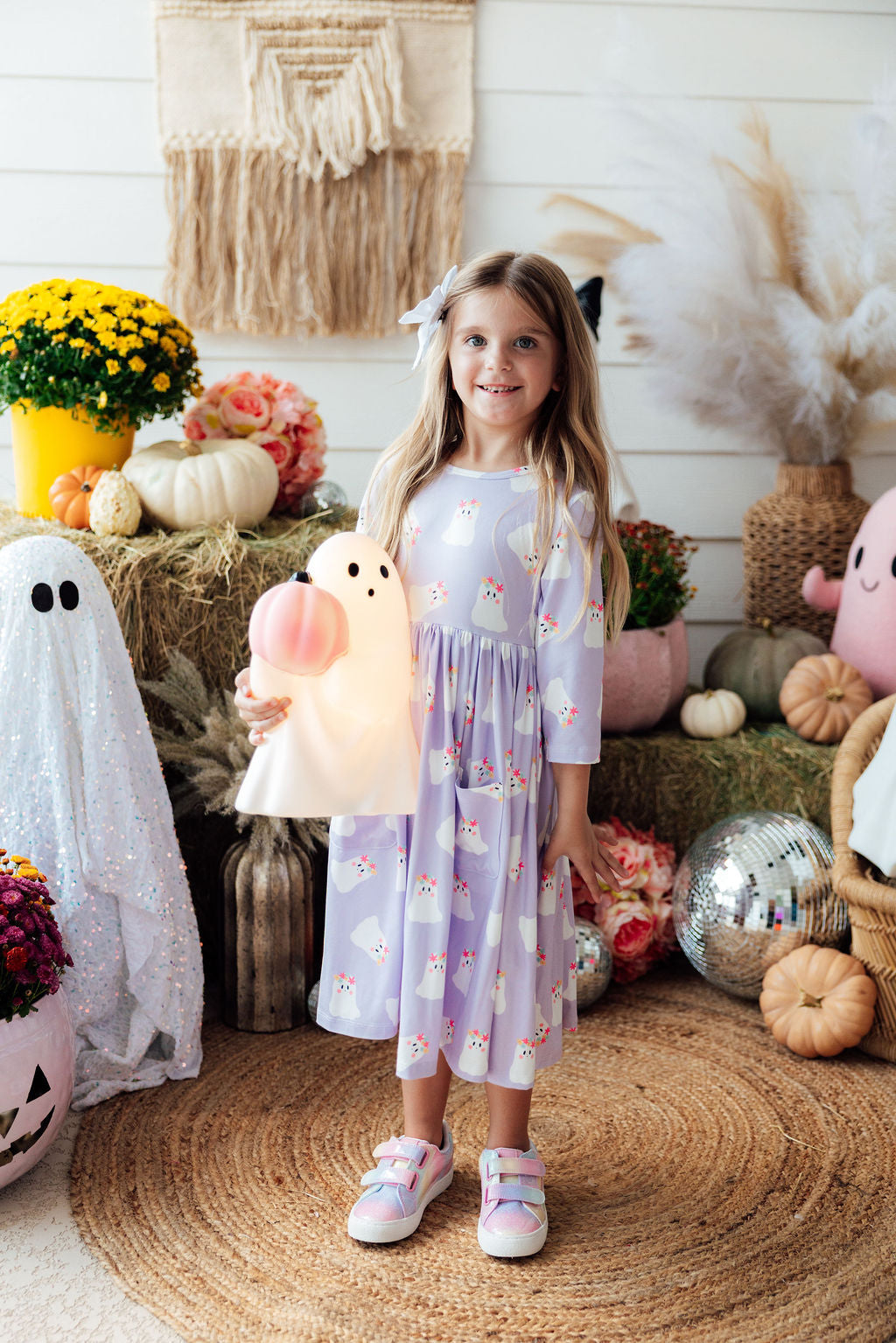 Feeling Fa-boo-lous 3/4 Sleeve Pocket Twirl Dress